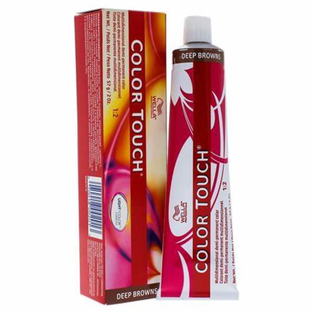 WELLA COLOR TOUCH 8/ 71 LIGHT BROWN/BROWN ASHDEMI PERMANANENT COLOR 2 OZ